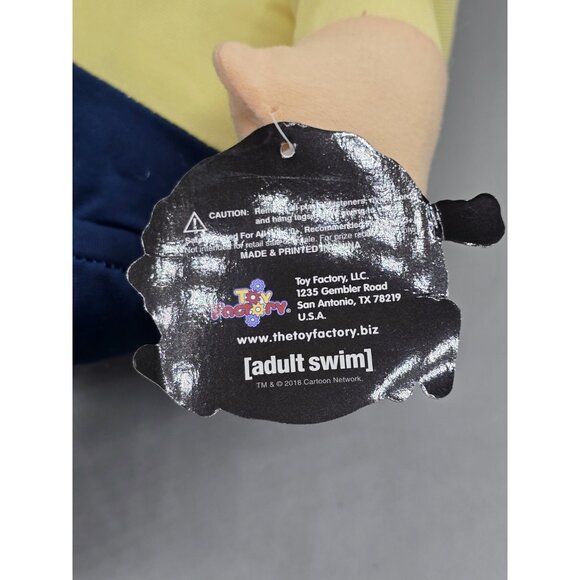 Large 15" Rick and Morty Adult Swim Morty Plush Original Toy Factory With Tag - Picture 8 of 8